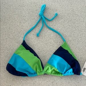 Old Navy Blue and Green Bikini Top
